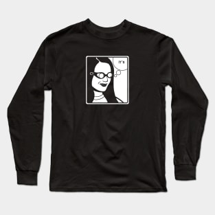 It's Wednesday my dudes for meme lovers negative space Long Sleeve T-Shirt